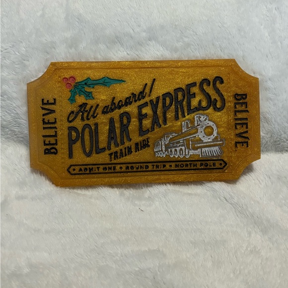 Polar Express Ticket Christmas Decor - Picture 4 of 4